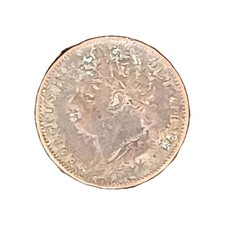 1822 King George IV Copper Farthing Coin