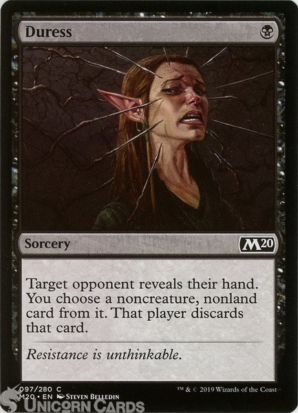 Duress Common Mint MTG Card :: Challenger Decks 2020 ::