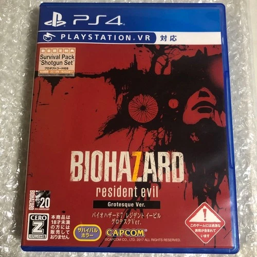 Biohazard 7 PS4 Sony PlayStation 4 Resident Evil Grotesque Ver Capcom with Case