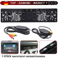 170° IR LED Funk Rückfahrkamera Kennzeichen Einparkhilfe Nummernschild Kabellos 