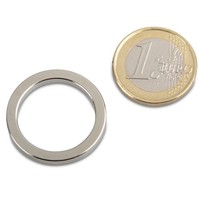 Ringmagnet Ø 27,0 X 21,0 X 3,0 Mm N40 Nickel - HäLt 3,5 Kg
