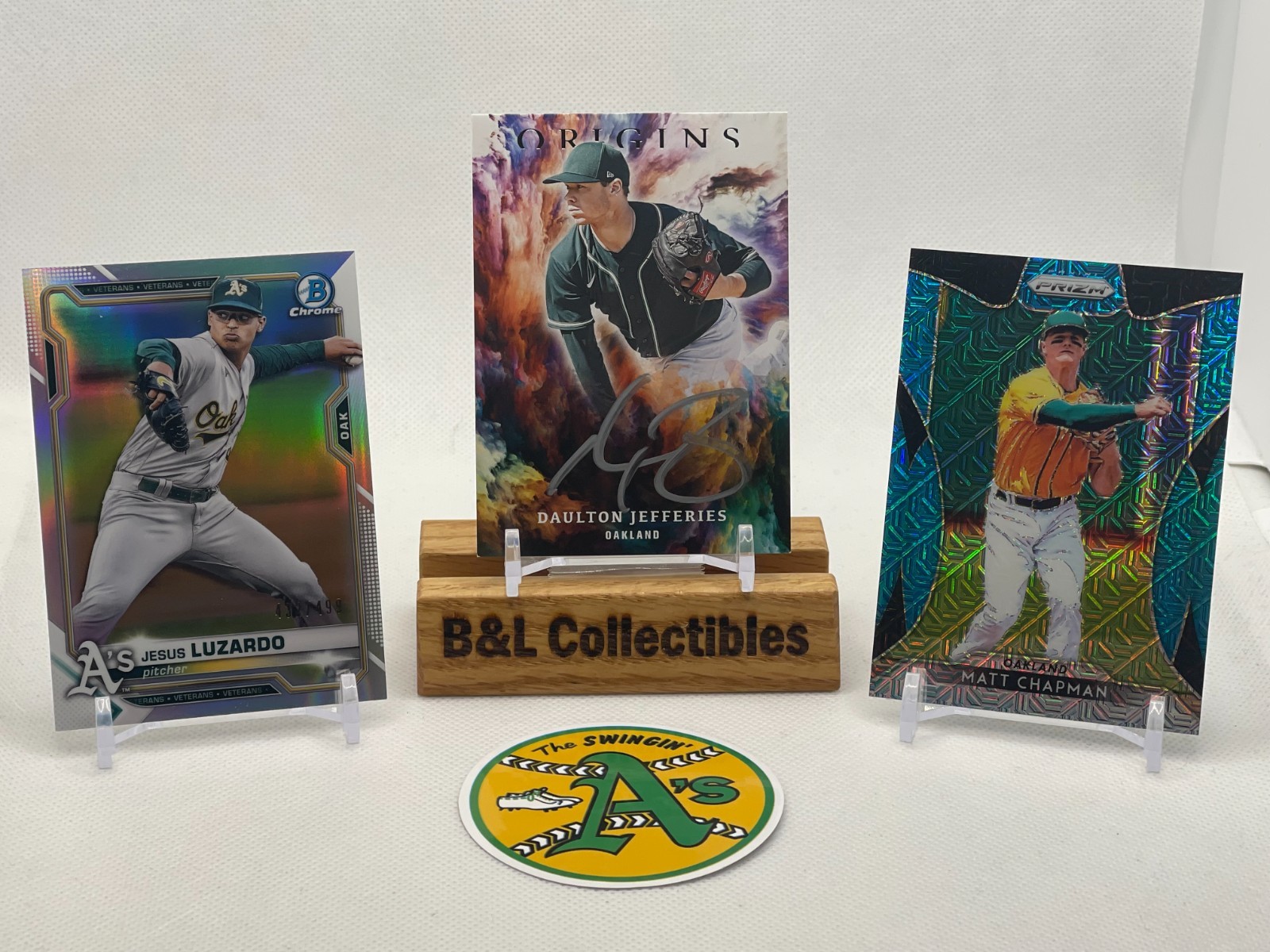 Oakland Athletics - A's - 3-Card Hit Lot - 1 Auto & 2 Numbered - Ships Free