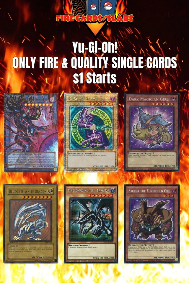 Yu-Gi-Oh! 1 Dollar Starts Vintage Starlights QCRs 1st Editions Overframes