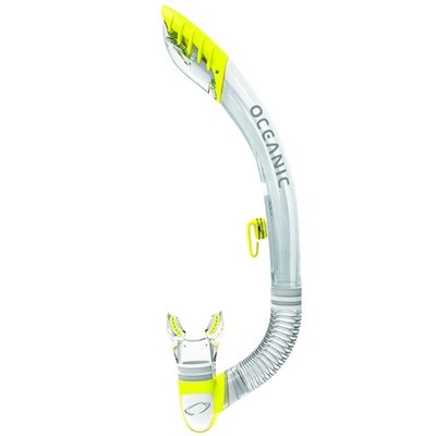 Used Oceanic Ultra Dry 2 Diving Snorkel - Clear / Yellow