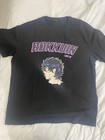 ROKKUIN Lock In Anime Graphic Print Black Cotton Men's T-Shirt XL — photo 5