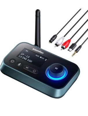 Bluetooth 5.0 Transmitter Receiver for TV to 2 Headphones LCD Display