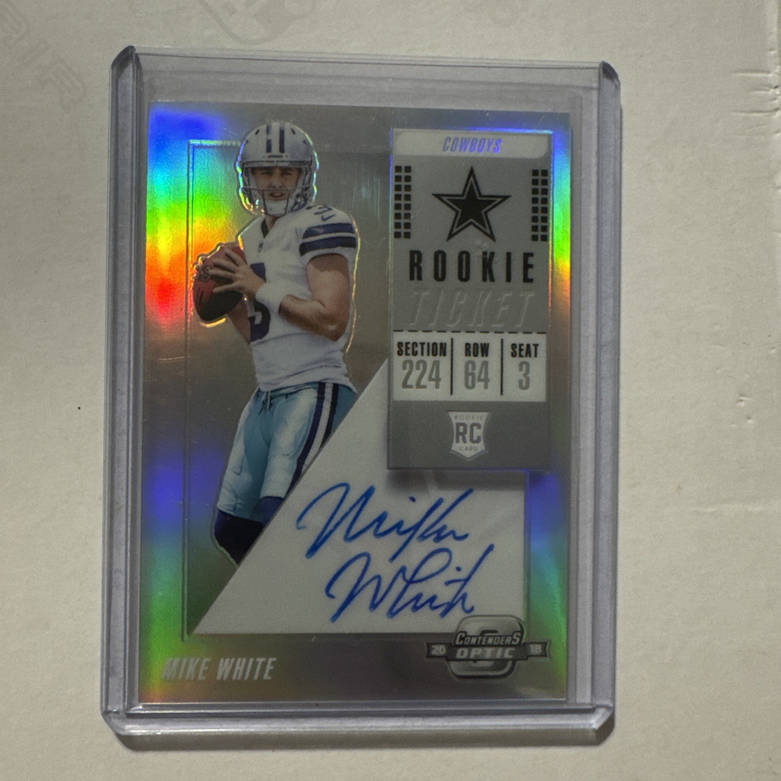 Mike White Panini Contenders Optic #139 Autograph