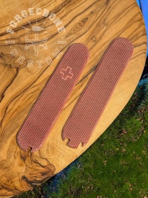 Custom Griffschalen Victorinox 84mm Plus No corkscrew Micarta Rot Unfinished