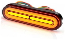 Motorcylce LED Dual Color Tail Light,12V-80V Super Bright for Turn Signal