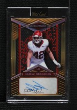 2023 Wild Card Alumination Draft Base Gold Rainbow 8/50 Drew Sanders Auto 2g6
