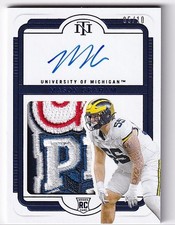 2025 National Treasures MASON GRAHAM Gold Bowl Patch Auto RC 5/10 - Michigan