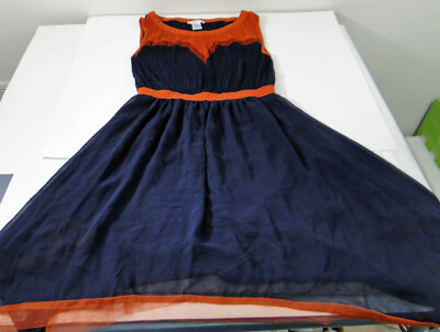 burnt orange and navy blue dress Ramie Strapless Mini Dress Blue main image 1