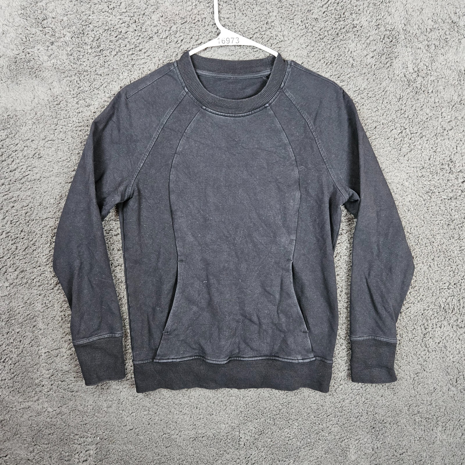 Lululemon Long Sleeve Crewneck Scuba Sweatshirt Women’s Size 6 Black