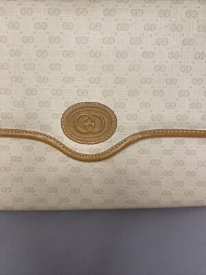 Authentic Vintage Gucci Micro GG Clutch Hand Bag Shoulder  display picture 1