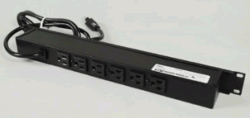 Wiremold Legrand Black 6-Outlet 15A Rackmount Power Strip 6 Ft Cord J06B0BX Wiremold Legrand Black 6-Outlet 15A Rackmount Power Strip 6 Ft Cord J06B0BX