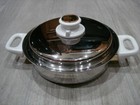 HealthCraft 8 1/2" 1 1/4 Qt Saute Pan 5 PLY NICROMIUM Surgical Steel W/Lid White