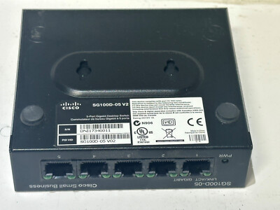 Cisco SG100D-05 V2 5 Port Small Business Ethernet Network Switch