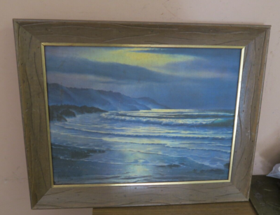 Vintage Maurice Meyer Evening Tide Lithograph Print 11” X 15