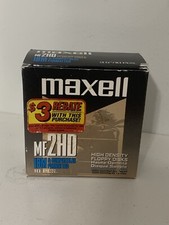 Maxell MF 2HD IBM Formatted High Density Floppy Disk 9 Pack - NEW Open Box