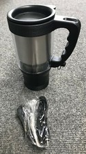 1 Travel Heated Mug Thermo Stainless Steel Portable Insulated Coffee Car Charger