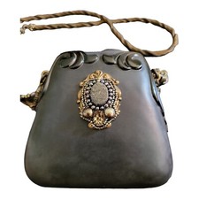 Vintage Maya Evangelista Resin Clamahell Clutch Shoulder Bag Purse
