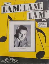 LAM' LAM' LAM' Sheet Music Piano, Lyrics Guitar Tabs 1940