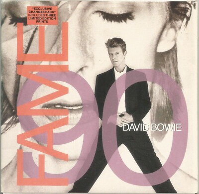 David Bowie - Fame 90 1990 limited edition 7 inch vinyl single with 3 prints