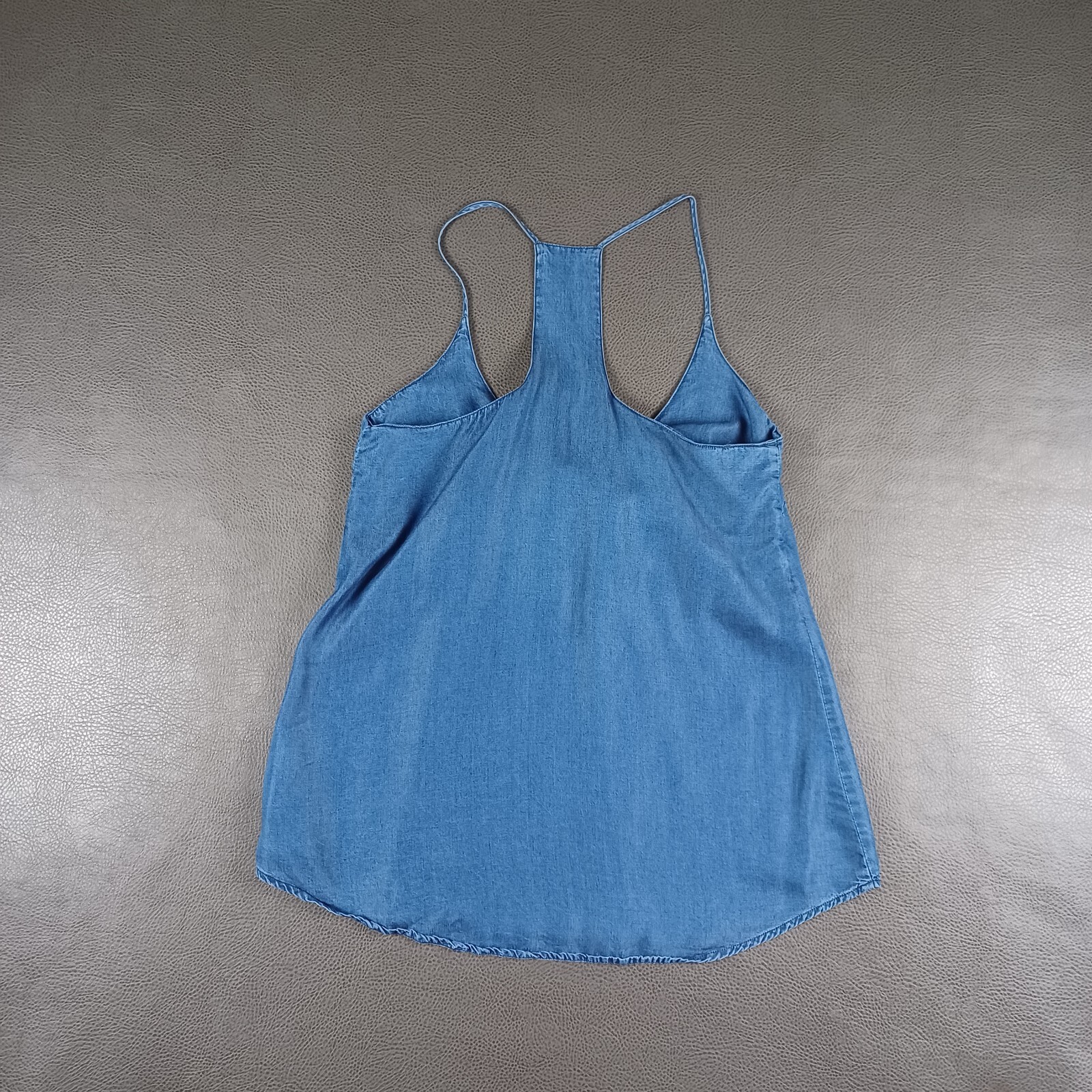 Thread & Supply Size Small Chambray Spaghetti Str… - image 2