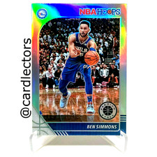 2019-20 Panini NBA Hoops Premium Stock BEN SIMMONS #144 Silver PRIZM SP 76ERS