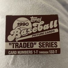 1990 TOPPS BASEBALL TRADED SERIES Complete Set Winfield Justice Fielder Carter