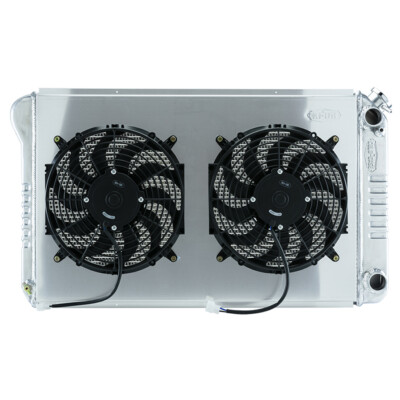 68 72 A Body LS Swap Rad iator &Dual 12in Fan