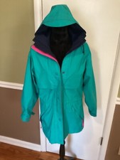 Eddie Bauer Women s Vintage Rain Windbreaker Gore-Tex Hooded Jacket Size Small