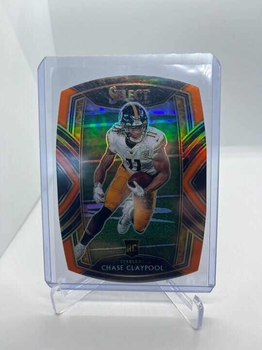 2020 Select Chase Claypool "ORANGE" CLUB LEVEL DIE CUT PRIZM RC ROOKIE #270 SP