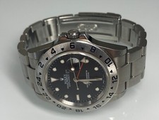 ROLEX EXPLORER II 40MM 16570 Z NO HOLES BLACK DIAL STAINLESS STEEL GMT WATCH 4