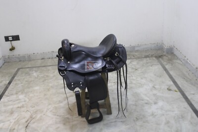 Western Leather Saddle 14 To 20 Inch Equestrian Trail Horse Western Leather Saddle 14 To 20 Inch Equestrian Trail Horse
