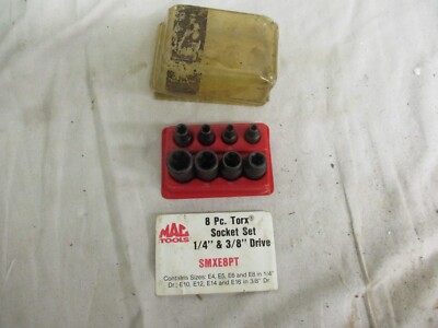 MAC Tools 8 pc Inverted Torx Impact Sockets 1/4'' & 3/8'' Drive SMXE8PT
