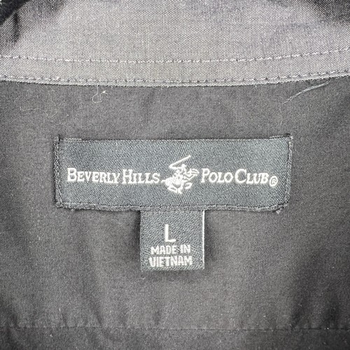 LARGE BEVERLY HILLS POLO CLUB BRAND SHIRT BUTTON FRONT LONG SLEEVE - Picture 4 of 10