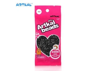 2000 Artkal® MINI A soft 2,6 mm - A02 BLACK Bügelperlen Perlen Steckperlen