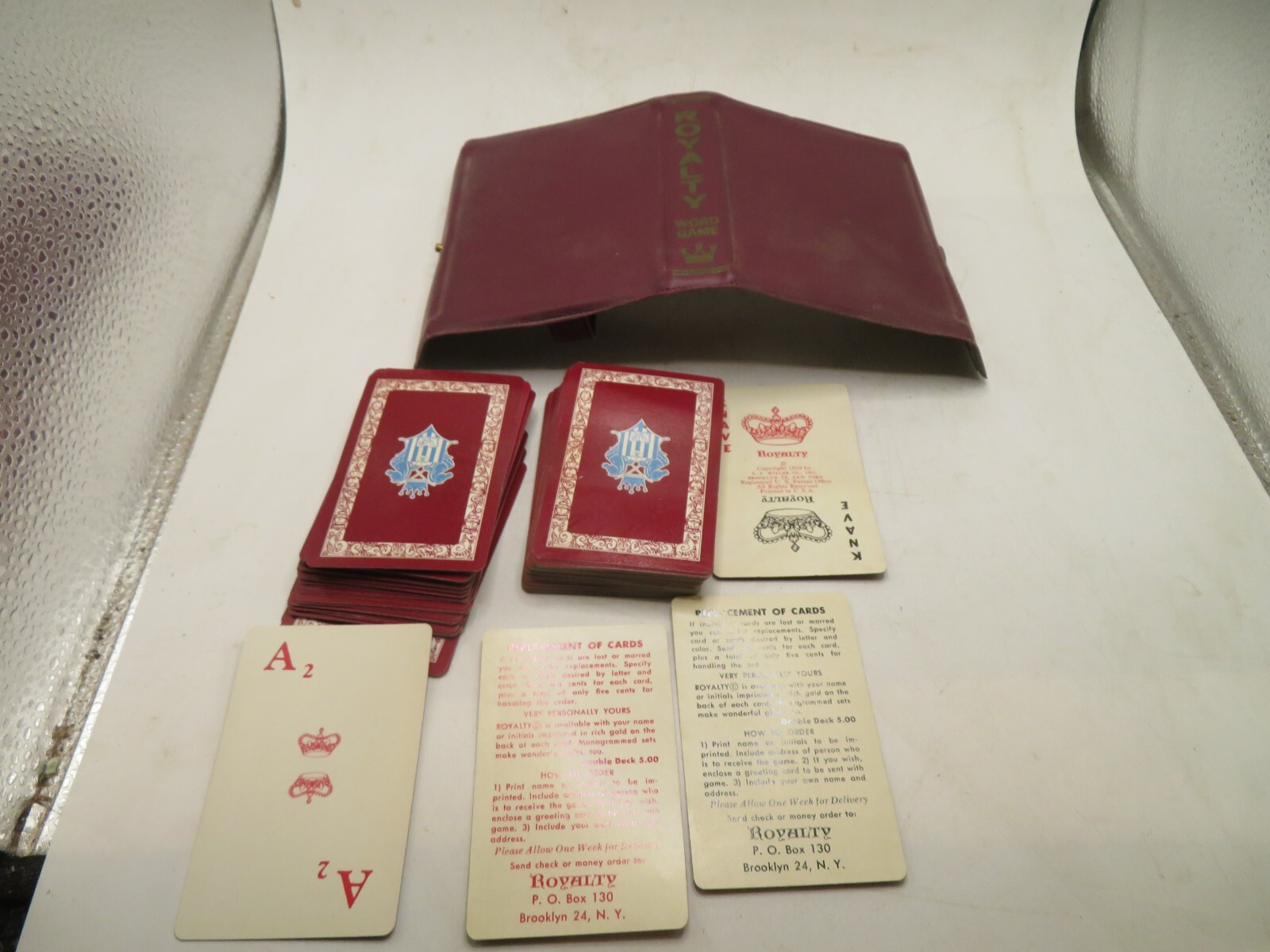 Royalty Bridge Playing Cards Vintage Double Deck Set Collectible