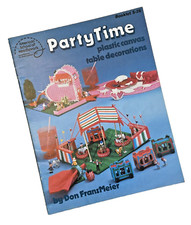 Plastic Canvas Party Time Table Decorations booklet American Needlework S 26 /