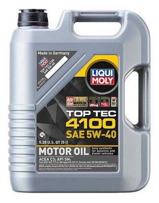 LIQUI MOLY Top Tec 4100 SAE 5W-40 5L or 5.28qt 2330 - Engine Oil