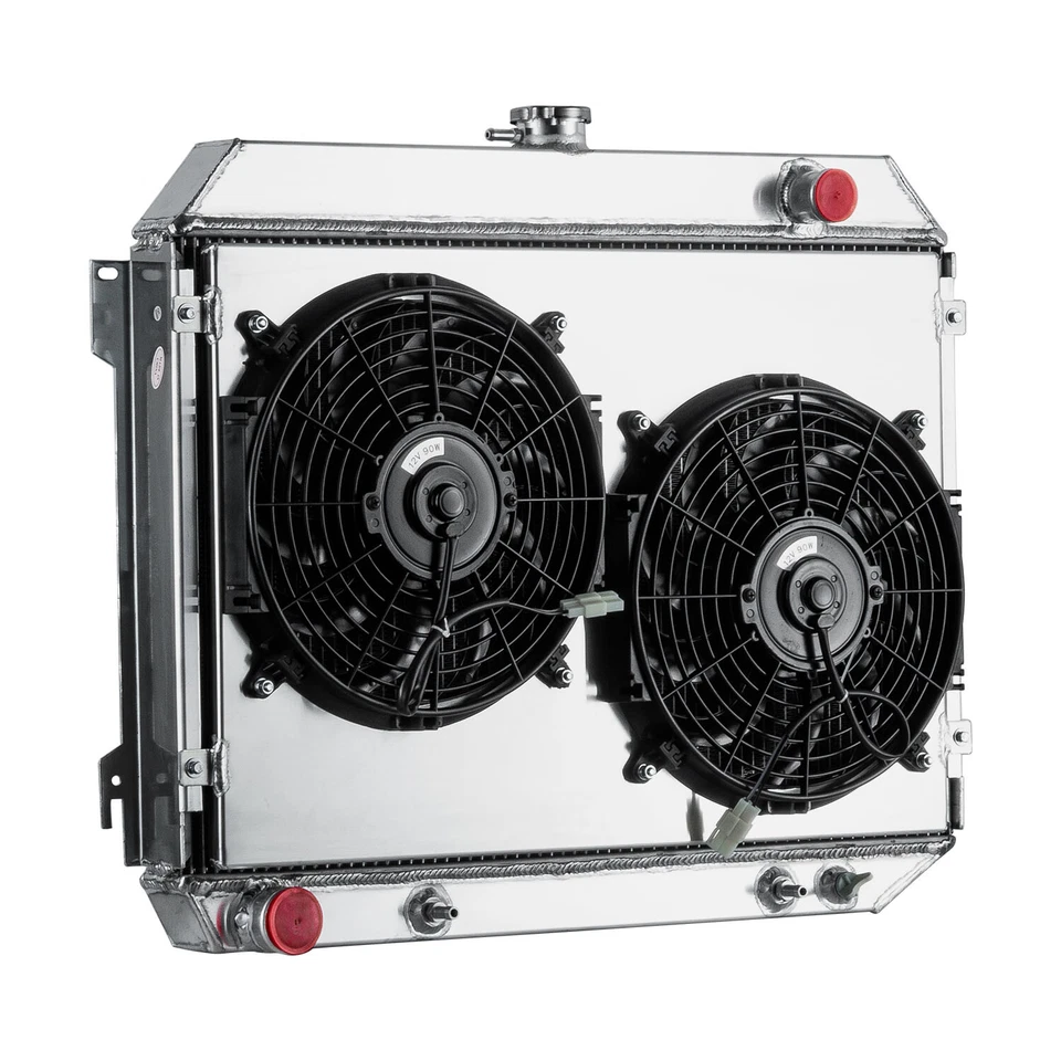 3Row Radiator+Shroud Fan For 1968-1973 1970 Dodge Charger Plymouth Road Runner. - Image 3 of 4