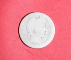 1908-O Silver Barber Quarter 25c #P27884