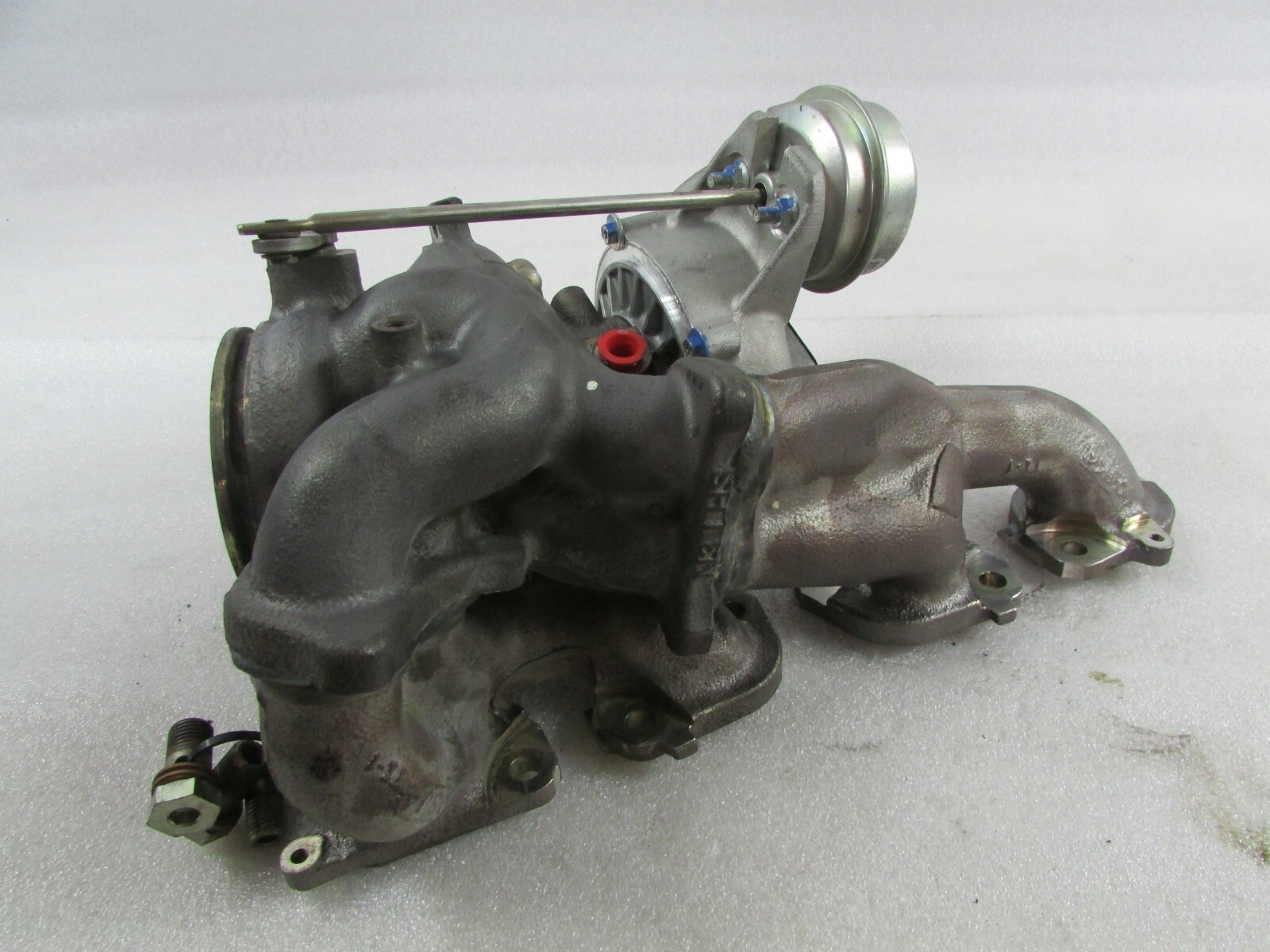 Ferrari California T, LH, Left Exhaust Manifold and Turbo, Used, P/N 317018