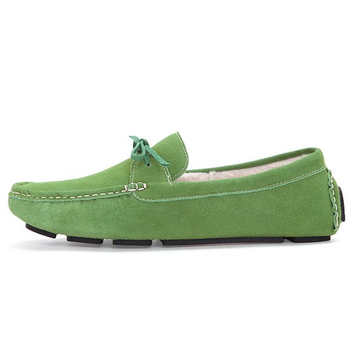 Mens Winter Slip on Loafers Casual Moccasins Shoes Driving Fur Inside Flats New - Picture 5 of 17