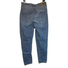 American Eagle Mom Jeans Size 0 High Rise Tapered Leg Medium Wash 100 Cotton