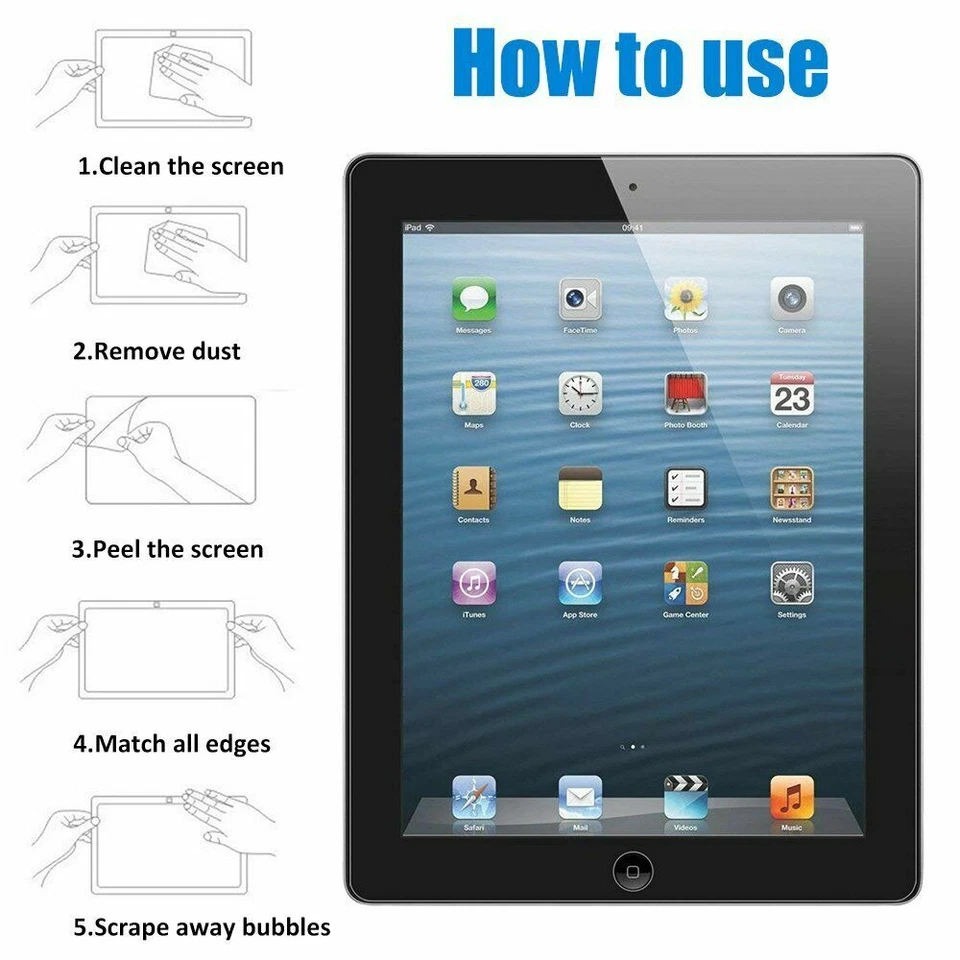 1 Pack Tempered Glass Screen Protector For Apple iPad 10.2 (2019) 7th Generation - Image 4 of 4