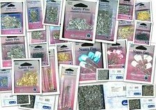 Hemline Safety Pin 20mm to 75mm Brass Gold Silver Black Curve Nappy 27 TYPE 441D