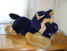 Vintage Dakin 1992 German Shepherd Puppy Dog Stuffed Animal Plush Laying 14" HTF