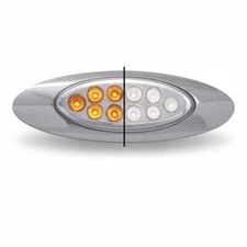 Trux M1 Style Dual Revolution Amber Marker To White Auxiliary LED G4 Light